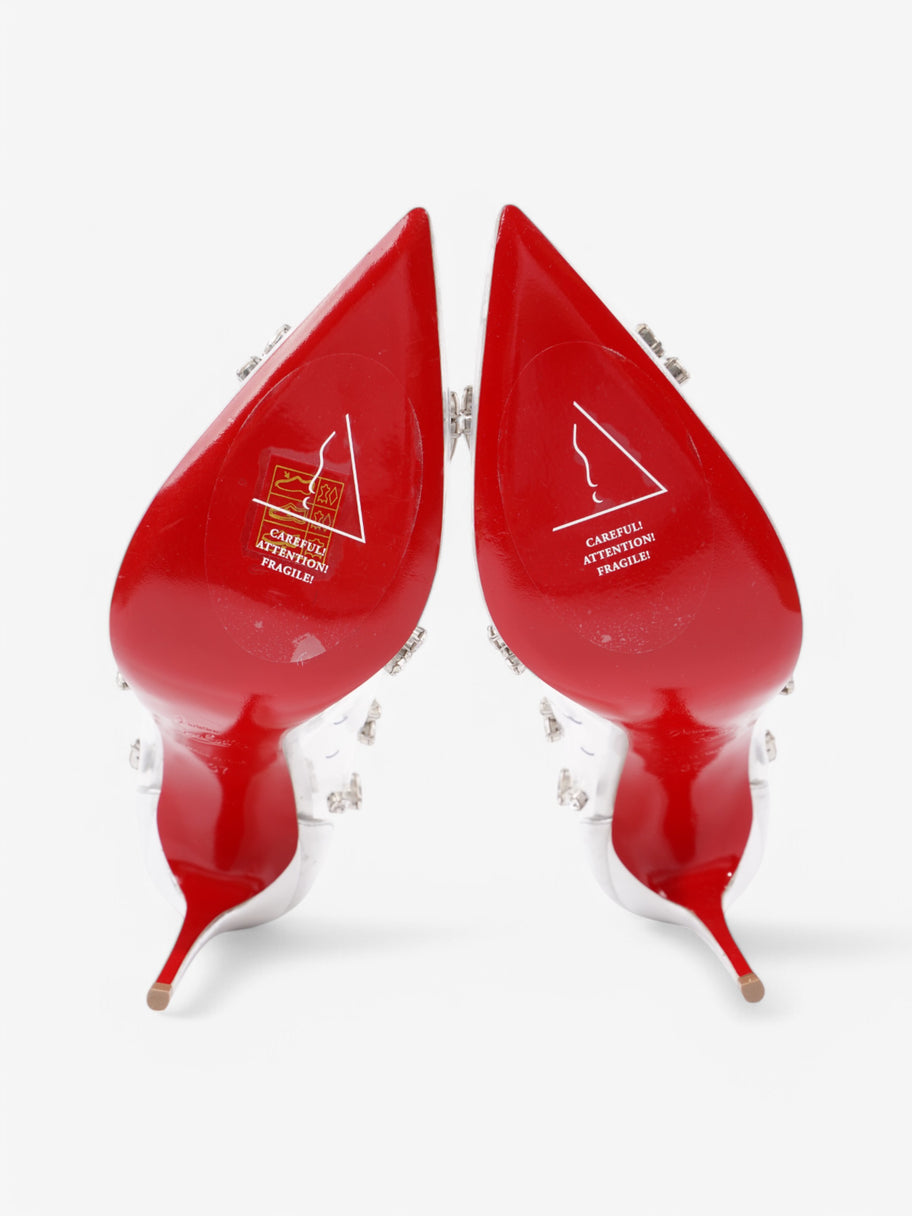 Christian Louboutin So Kate 100 Silver PVC EU 37 UK 4 Image 7