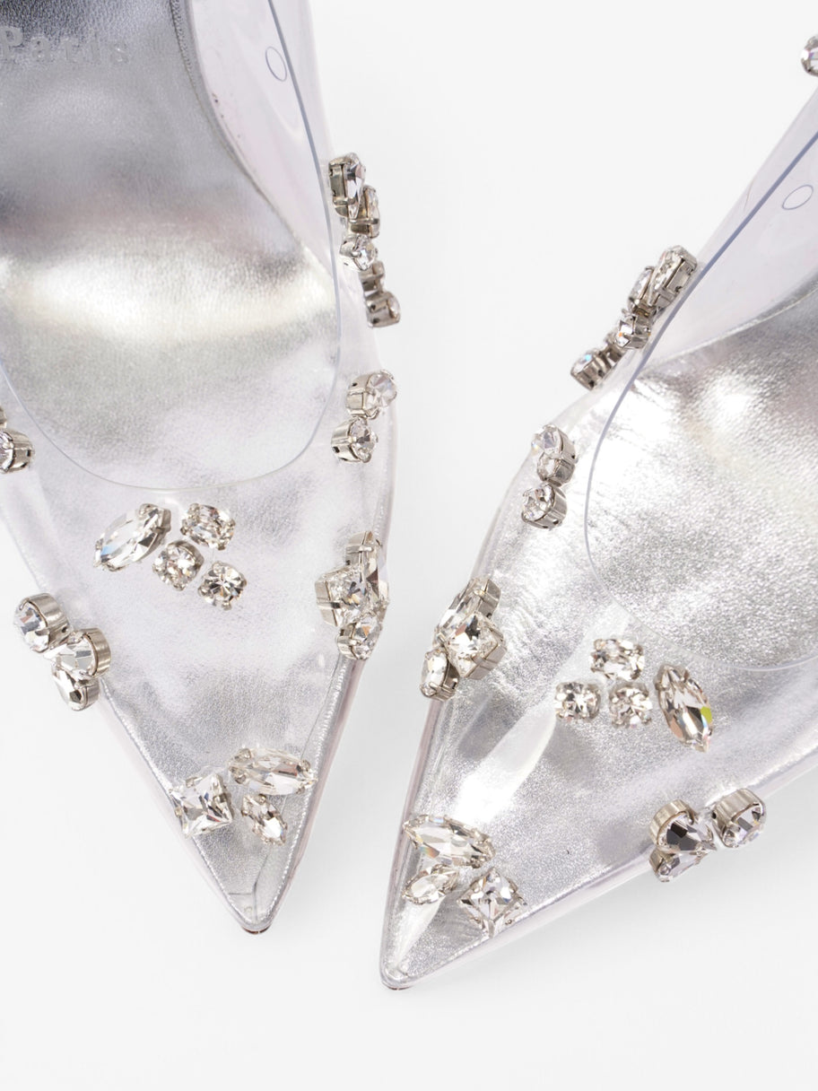 Christian Louboutin So Kate 100 Silver PVC EU 37 UK 4 Image 8
