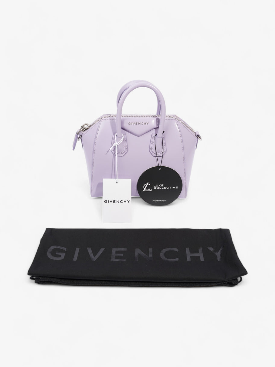 Givenchy Antigona Lilac Calfskin Leather Mini Image 8
