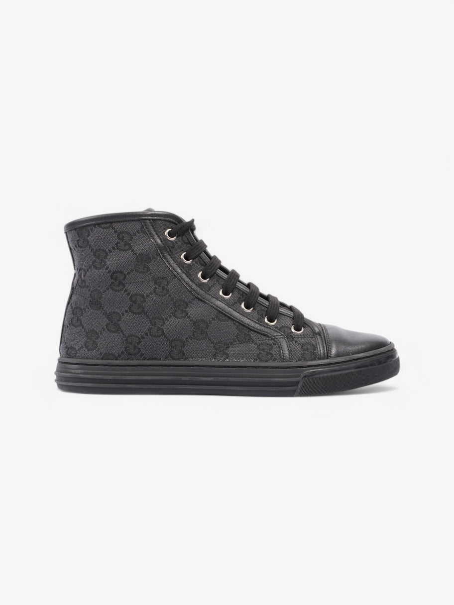 Gucci GG High-Top Sneakers Black / Grey Canvas EU 37 UK 4 Image 1
