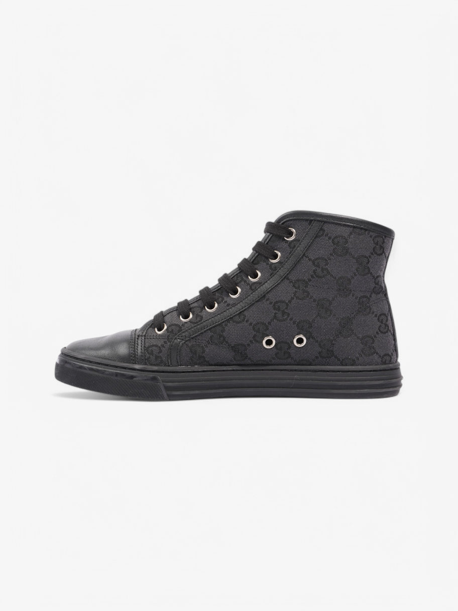 Gucci GG High-Top Sneakers Black / Grey Canvas EU 37 UK 4 Image 3