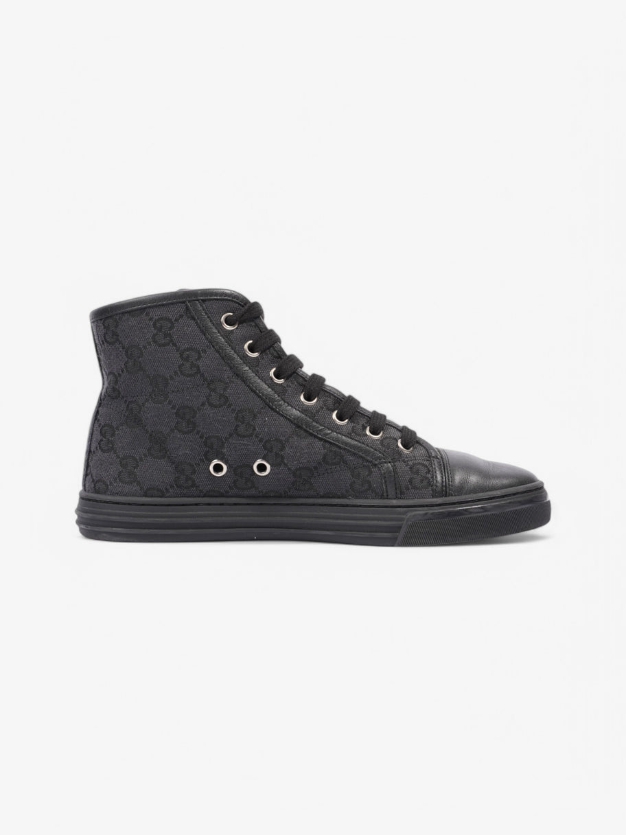 Gucci GG High-Top Sneakers Black / Grey Canvas EU 37 UK 4 Image 4