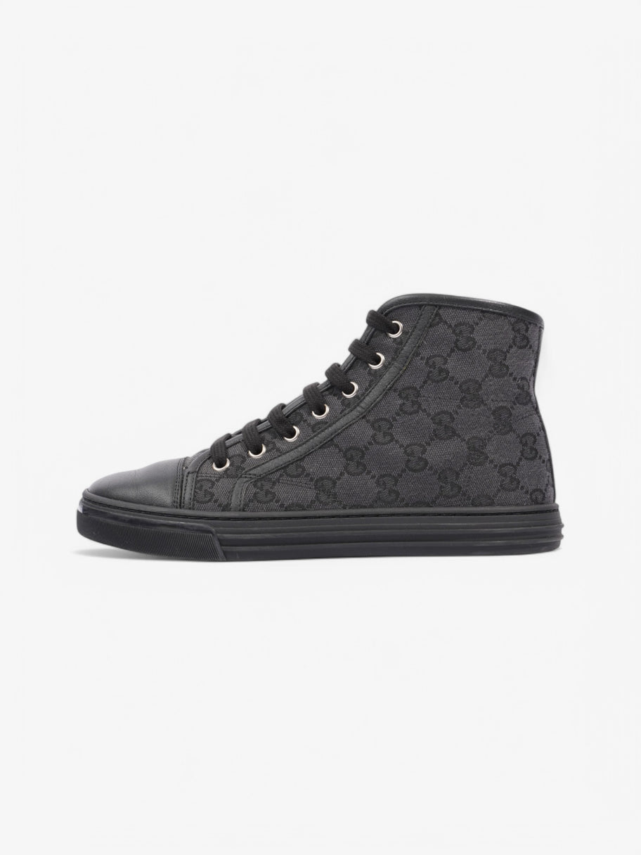 Gucci GG High-Top Sneakers Black / Grey Canvas EU 37 UK 4 Image 5
