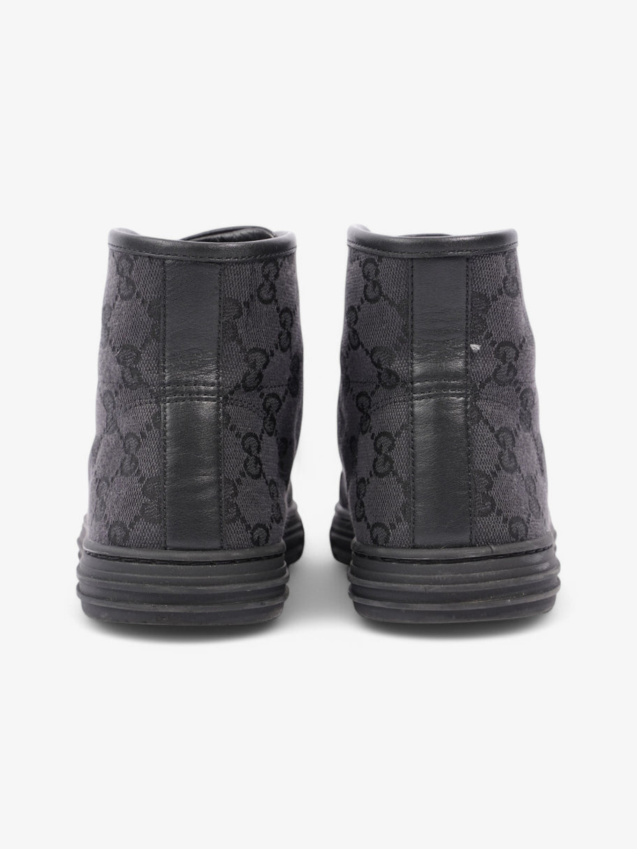 Gucci GG High-Top Sneakers Black / Grey Canvas EU 37 UK 4 Image 6