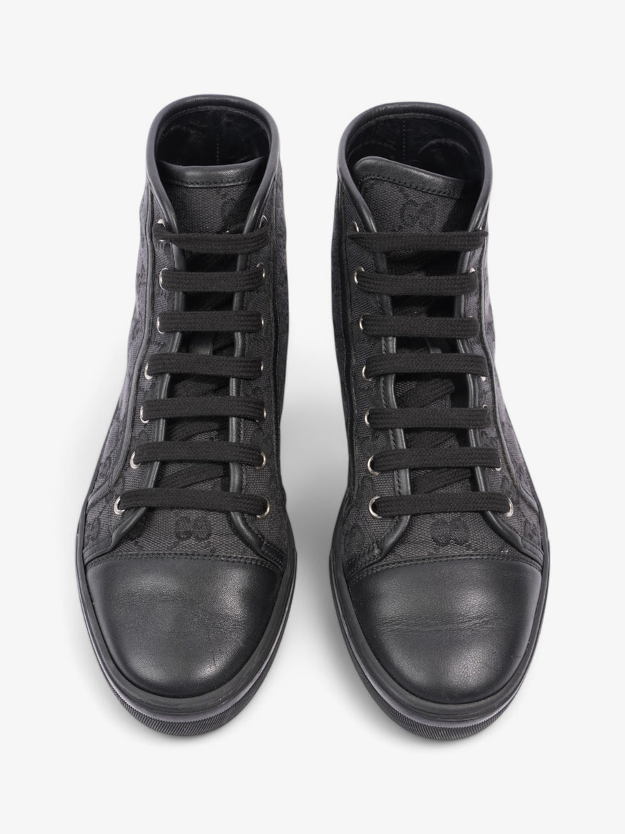 Gucci GG High-Top Sneakers Black / Grey Canvas EU 37 UK 4 Image 8