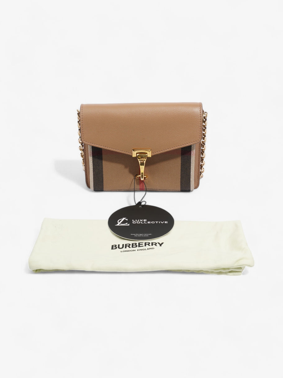 Burberry Macken House Check / Camel Calfskin Leather Baby Image 9