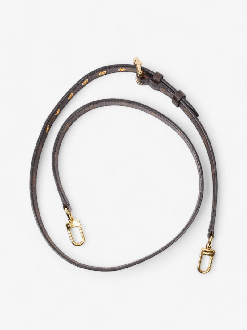  Louis Vuitton Bandoulière Bag Strap Monogram / Gold Coated Canvas