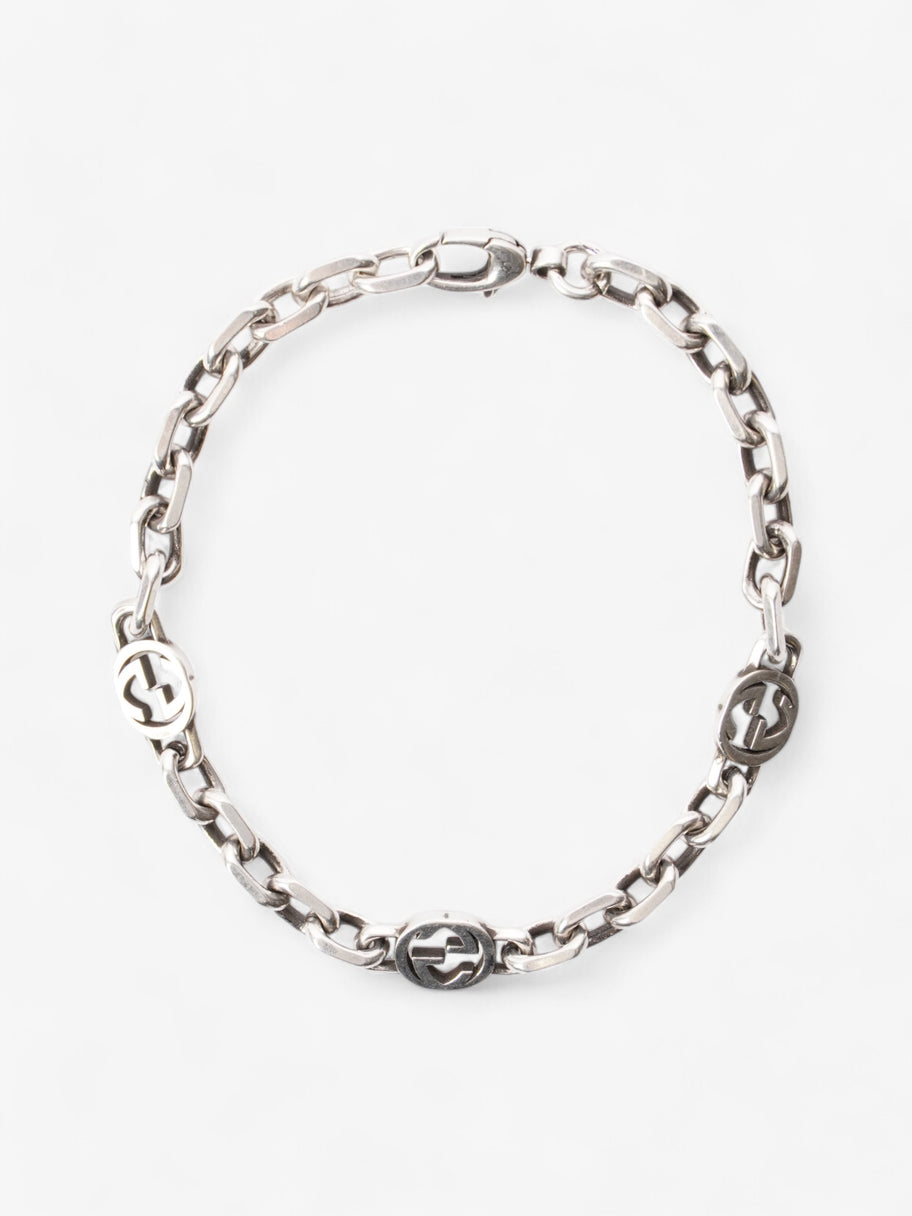 Gucci Interlocking G Chain Bracelet Silver Silver Sterling 21 Image 1