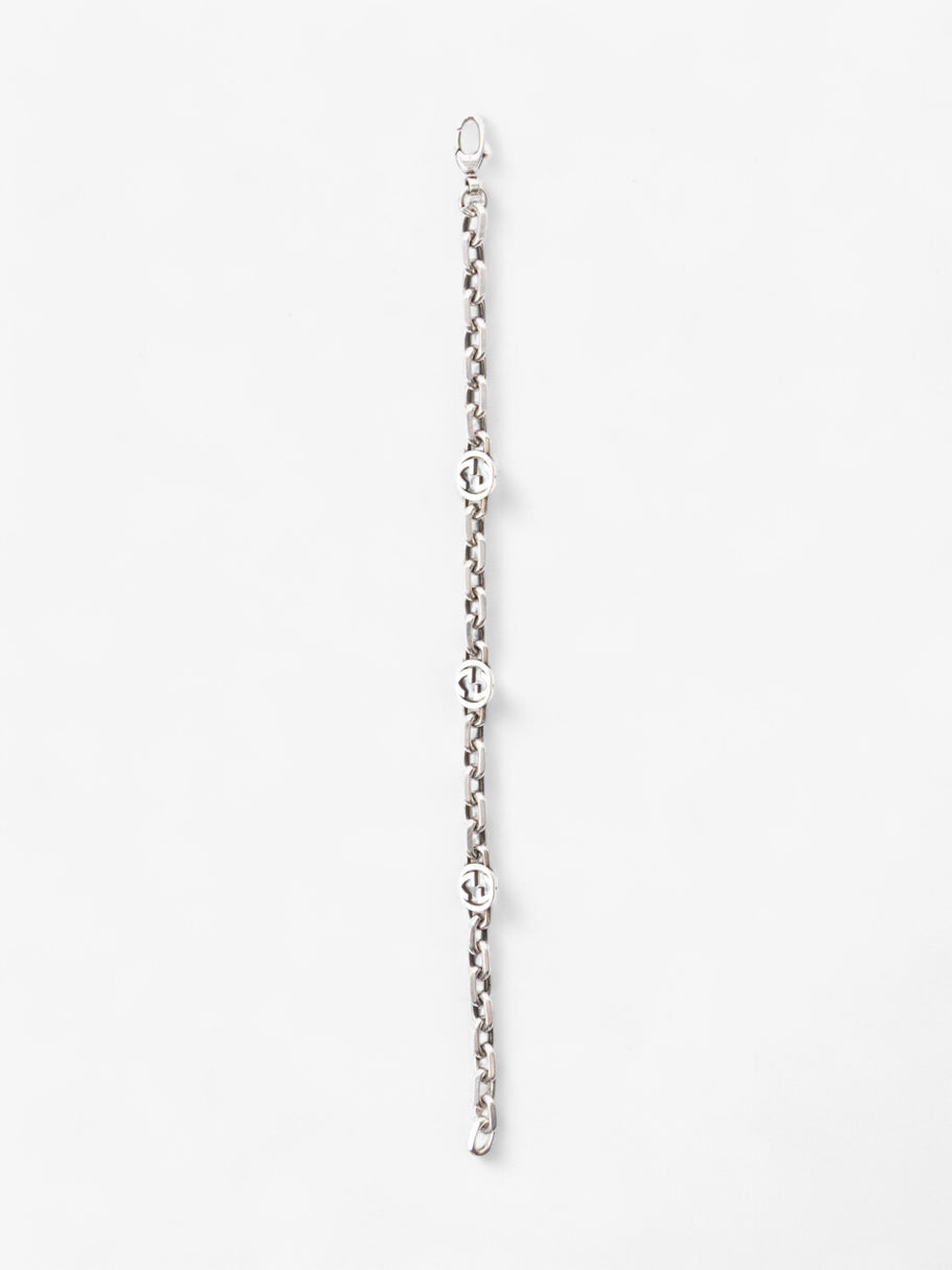 Gucci Interlocking G Chain Bracelet Silver Silver Sterling 21 Image 3