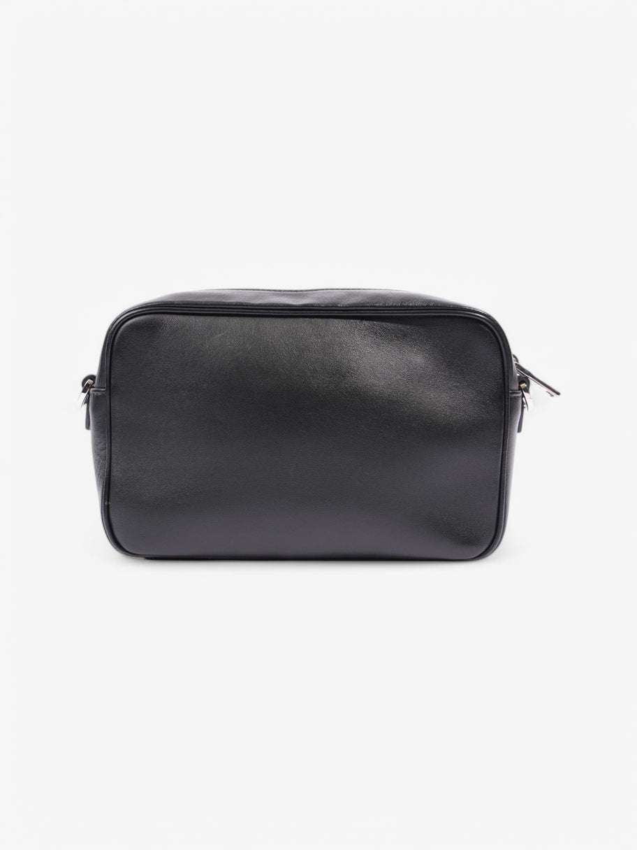 Prada Banana Triangle Camera Bag Black / White / Pink Leather Image 4