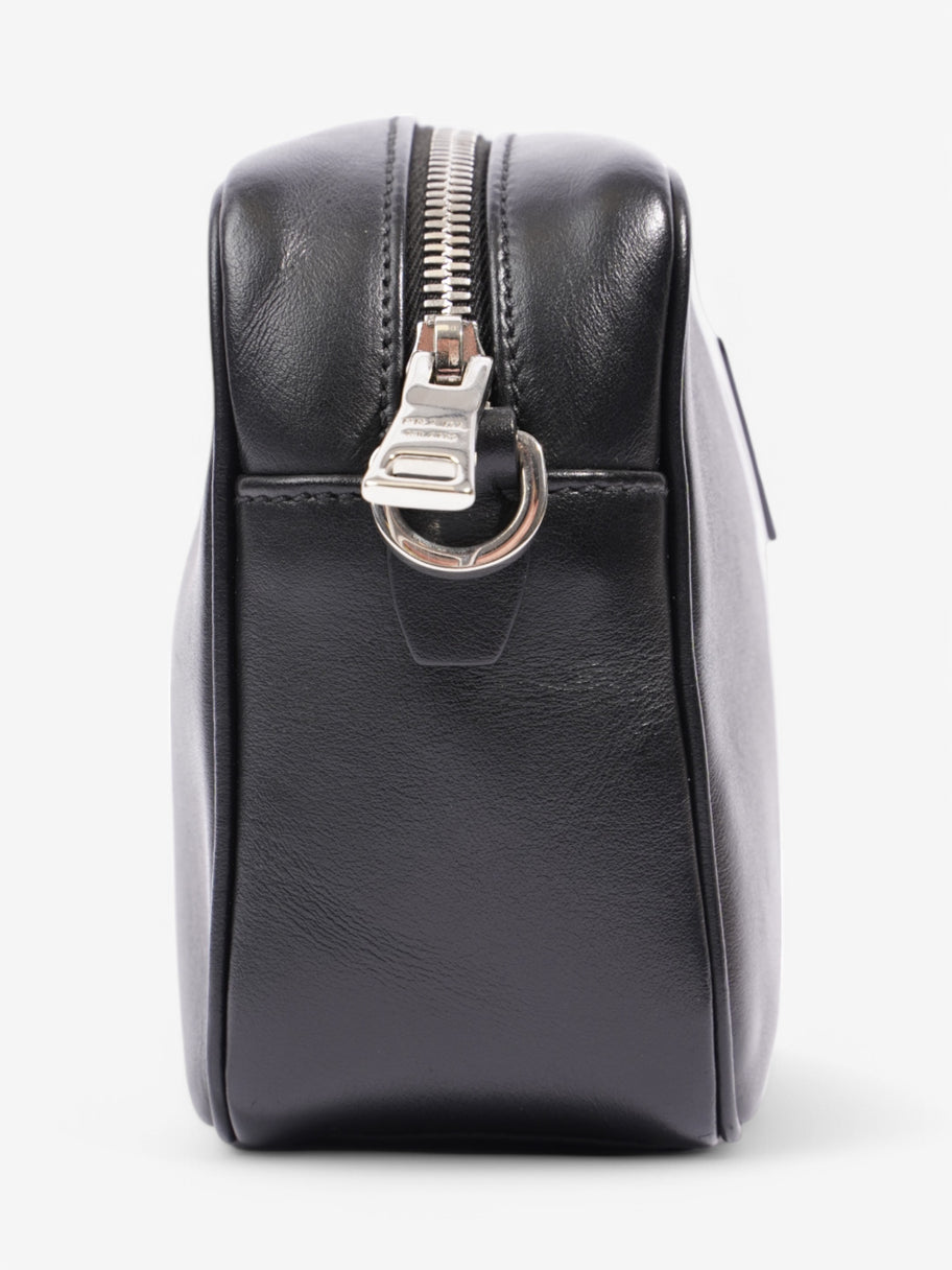 Prada Banana Triangle Camera Bag Black / White / Pink Leather Image 5