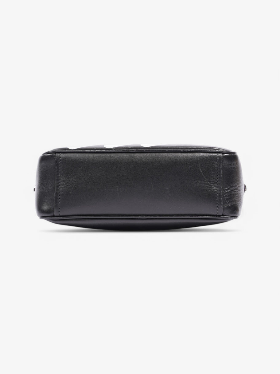 Prada Banana Triangle Camera Bag Black / White / Pink Leather Image 6