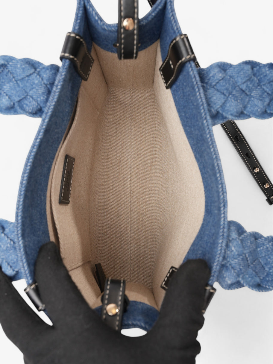 Chloe Woody Tote Denim / Black Denim Small Image 8