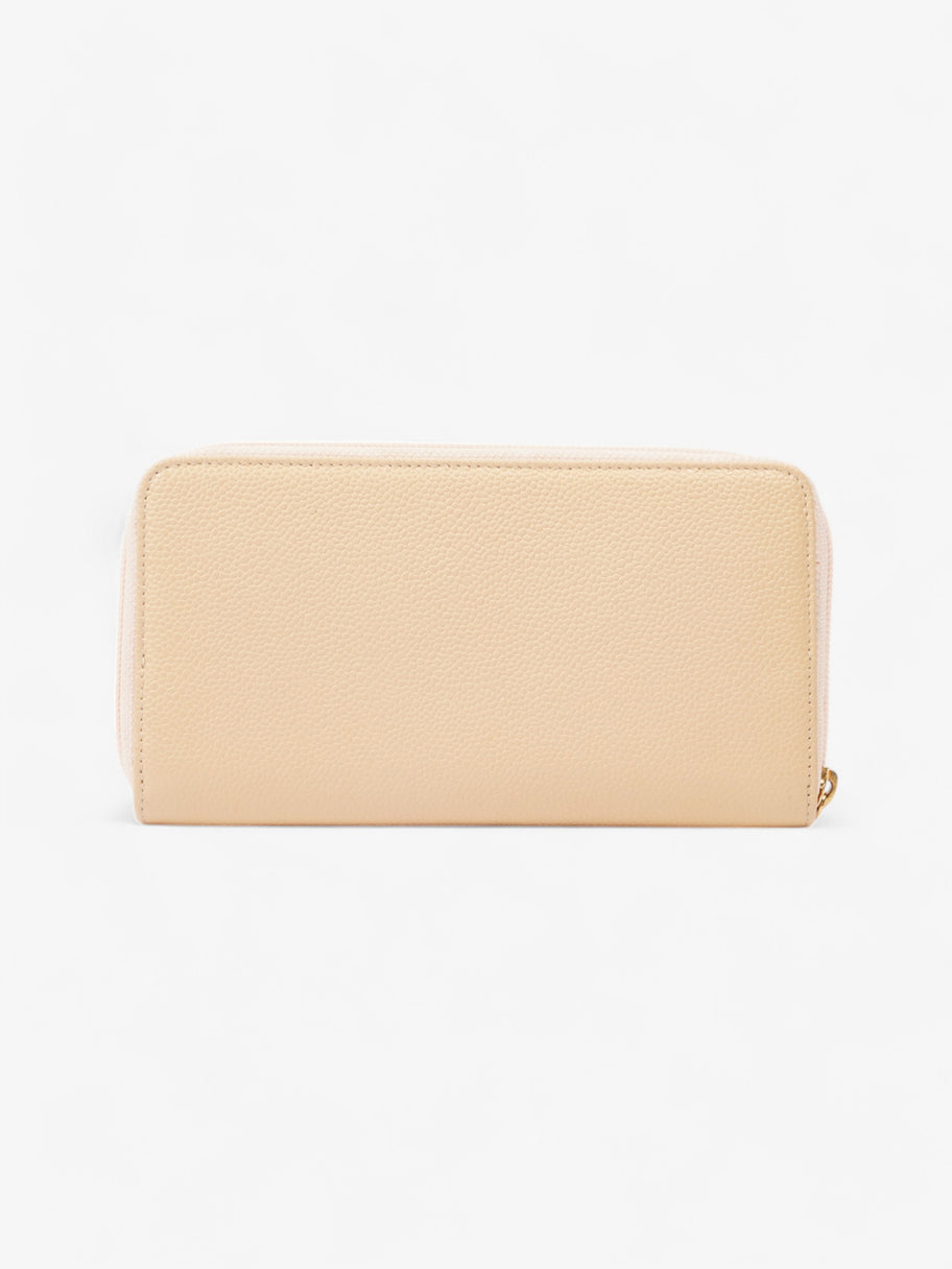 Chanel Timeless Long Wallet Beige / Gold Caviar Leather Image 2