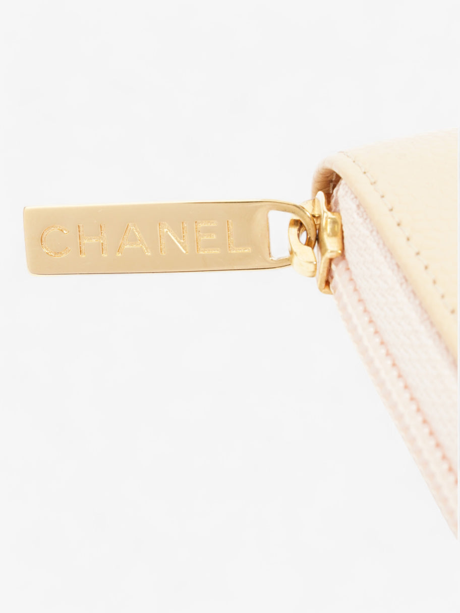 Chanel Timeless Long Wallet Beige / Gold Caviar Leather Image 6
