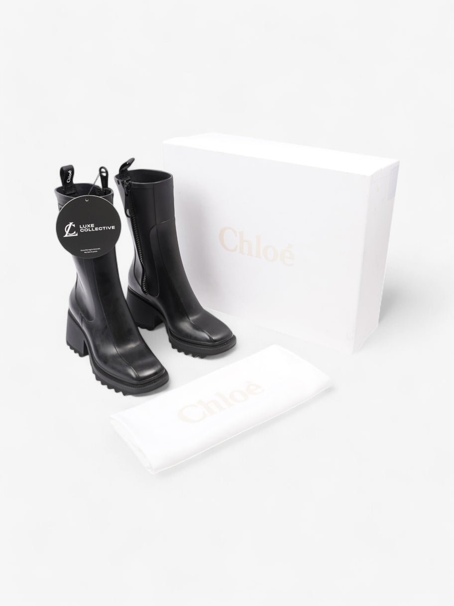 Chloe Betty Boots Black Rubber EU 37 UK 4 Image 10