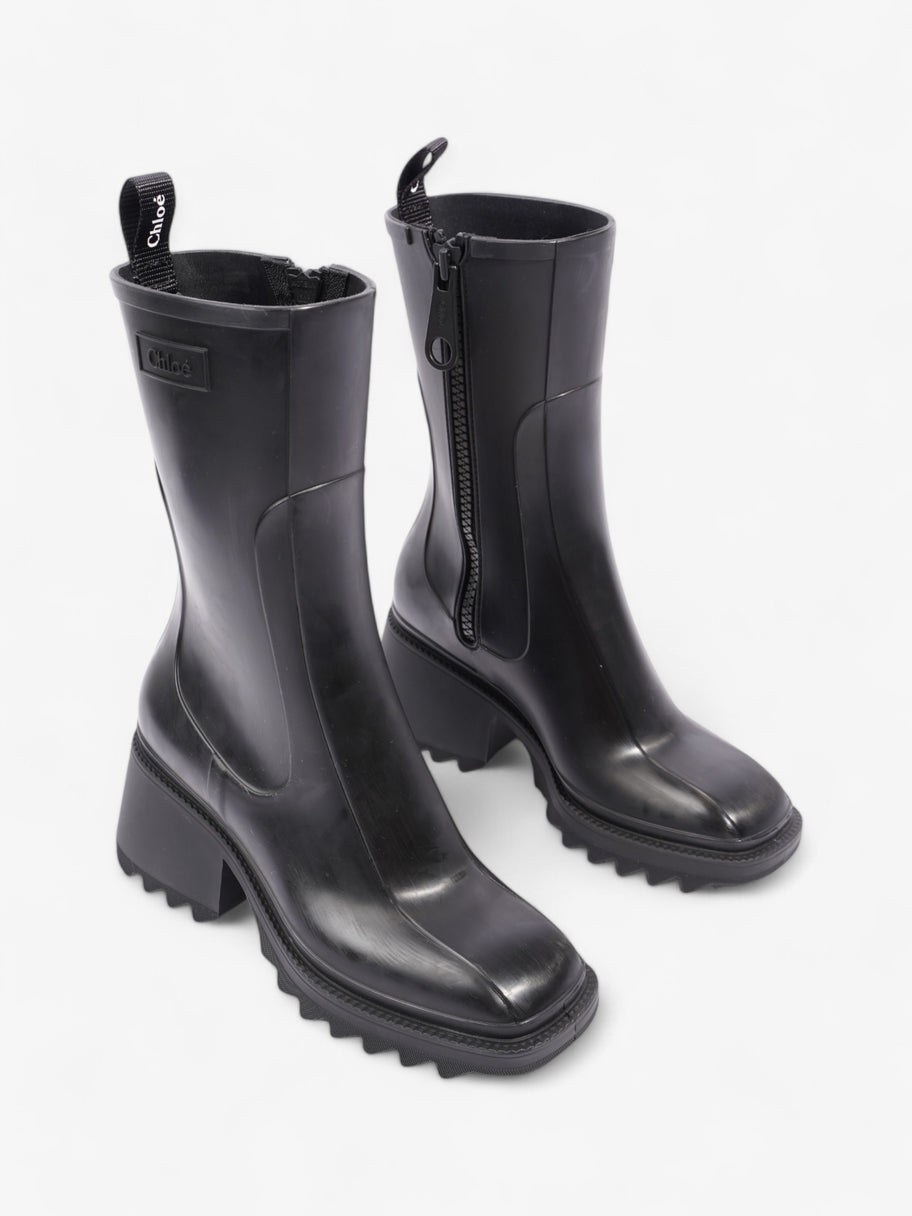 Chloe Betty Boots Black Rubber EU 37 UK 4 Image 2