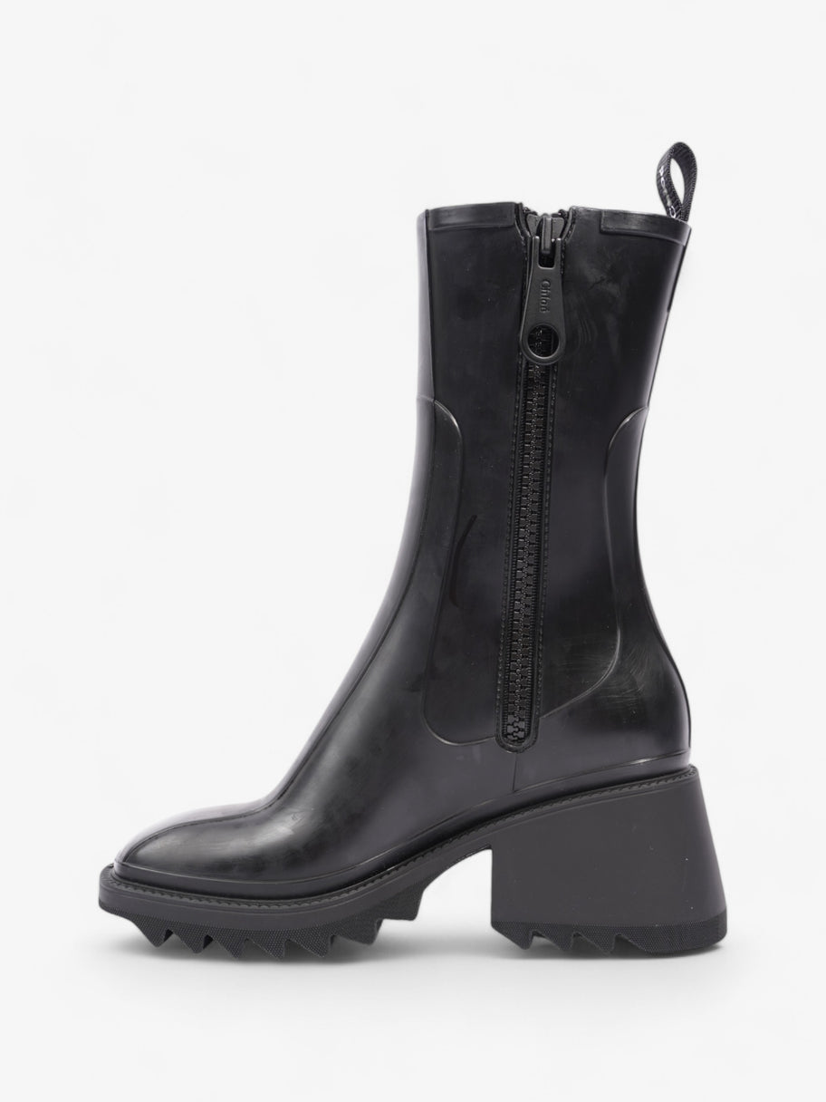 Chloe Betty Boots Black Rubber EU 37 UK 4 Image 3
