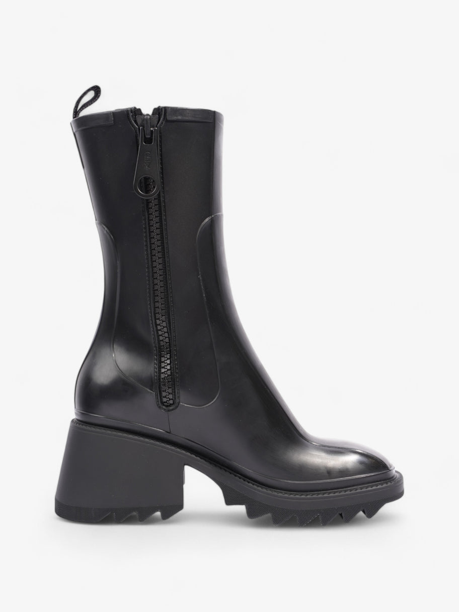 Chloe Betty Boots Black Rubber EU 37 UK 4 Image 4