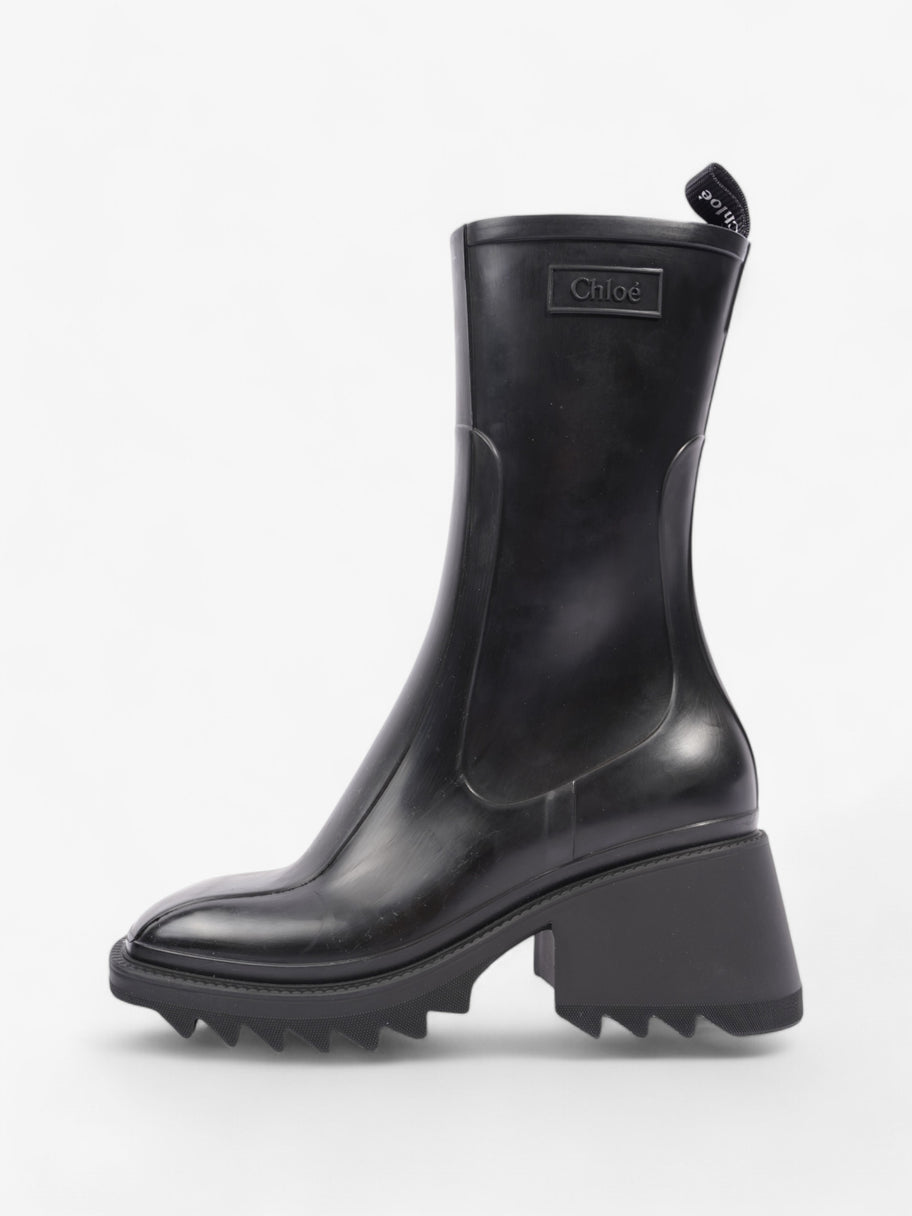 Chloe Betty Boots Black Rubber EU 37 UK 4 Image 5
