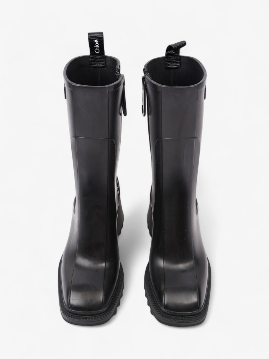 Chloe Betty Boots Black Rubber EU 37 UK 4 Image 8
