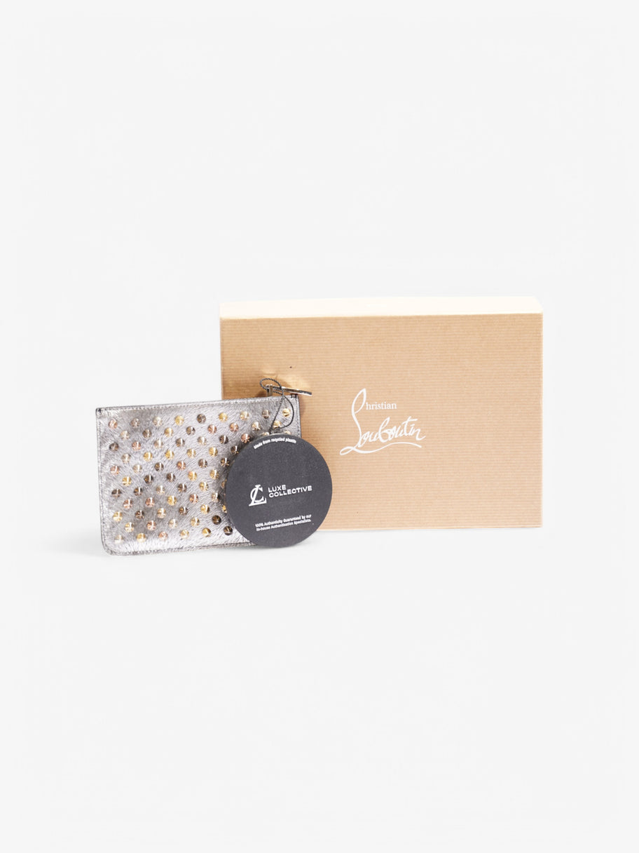 Christian Louboutin Loubiposh Mini Empire/Spikes Pouch Pink Leather Image 2