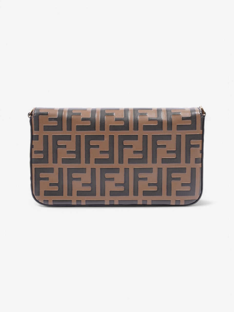 Fendi Envelope Shoulder Bag Brown Leather Image 4