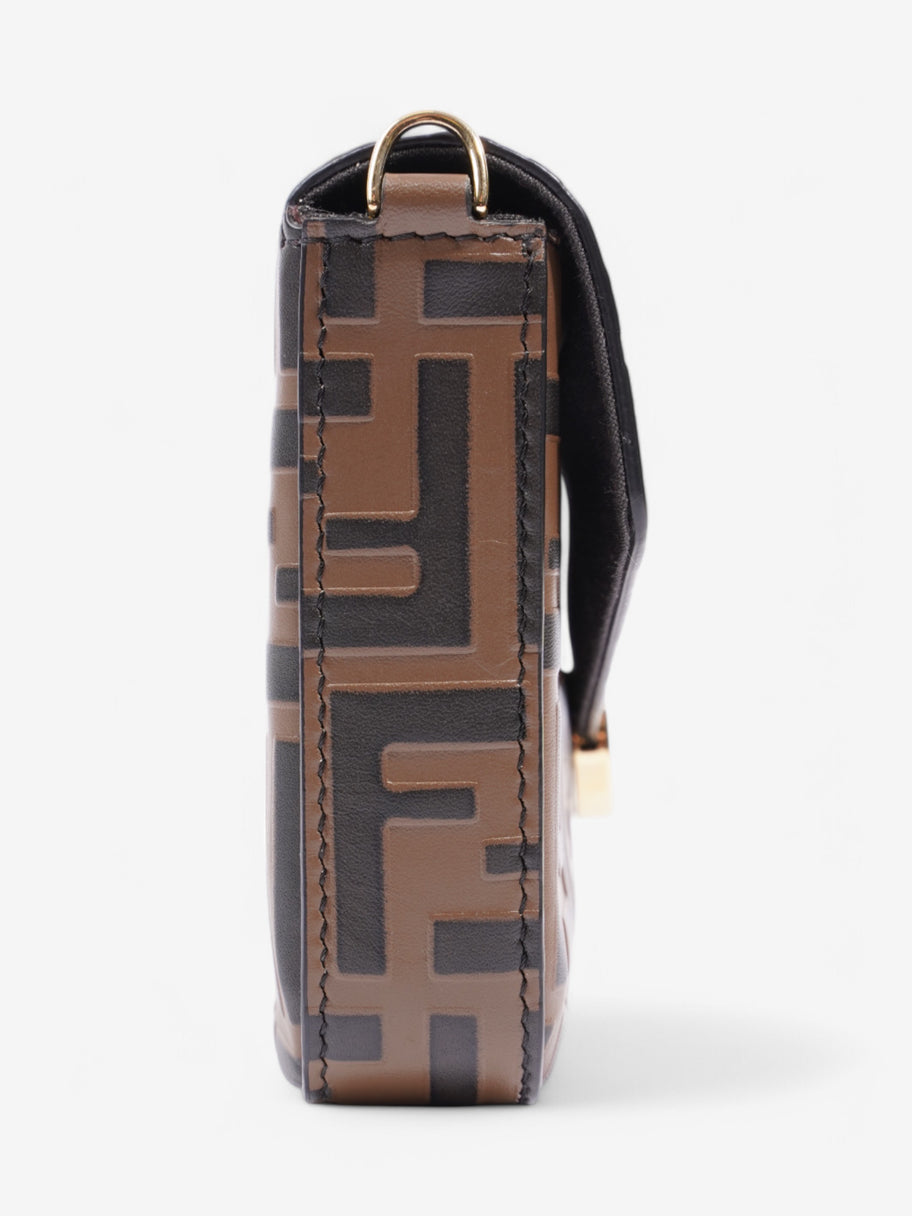 Fendi Envelope Shoulder Bag Brown Leather Image 5