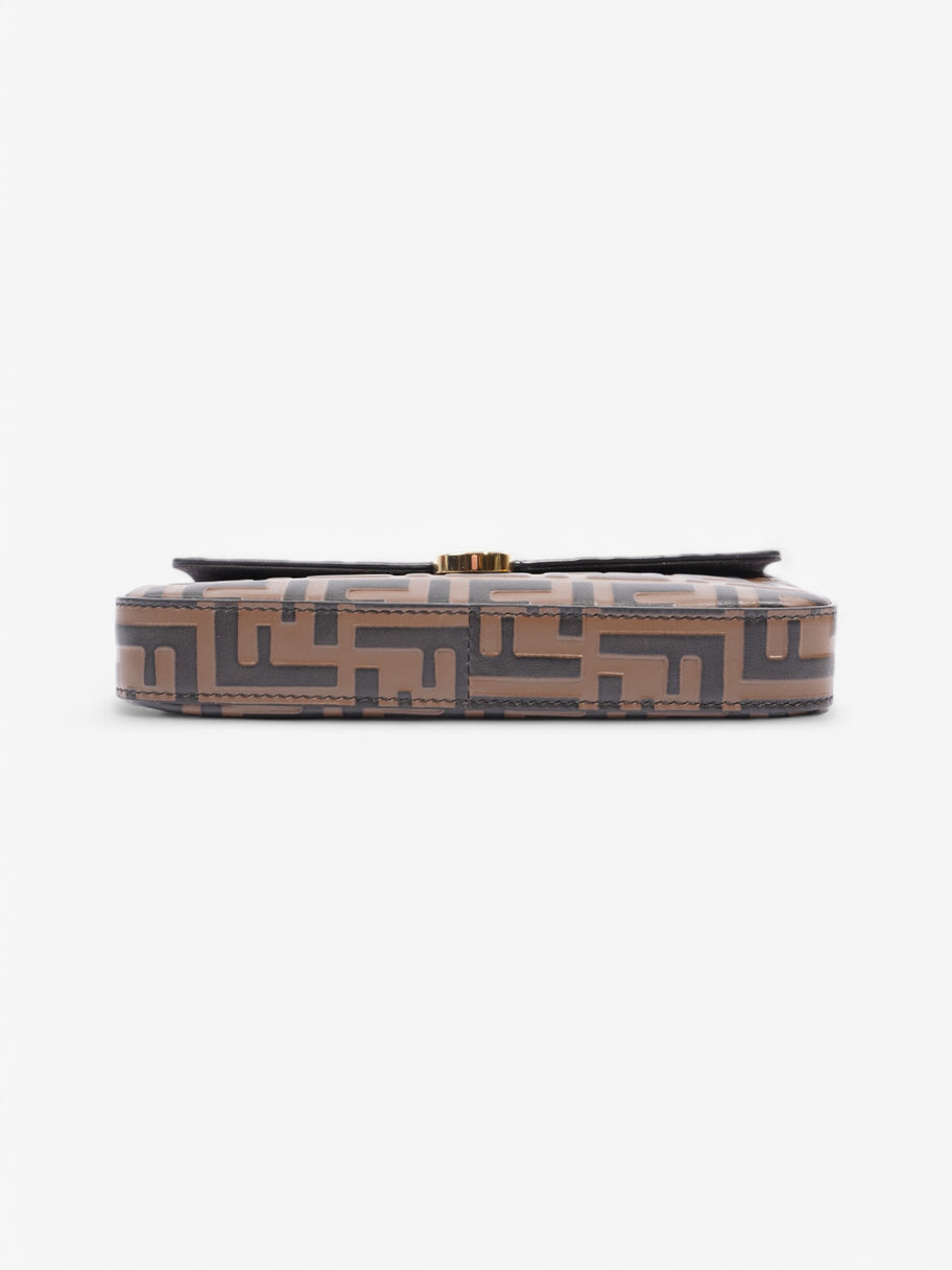 Fendi Envelope Shoulder Bag Brown Leather Image 6