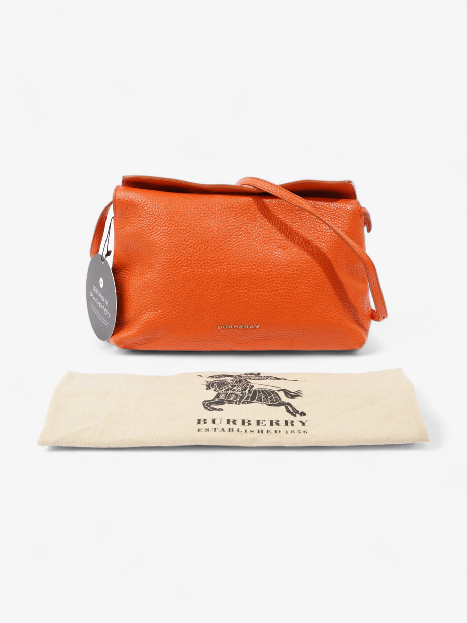 Burberry Clutch Orange Leather Image 9