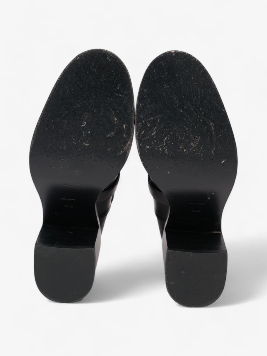 Burberry Platform Ankle Boots Black / Gold Leather EU 38.5 UK 5.5 Image 7