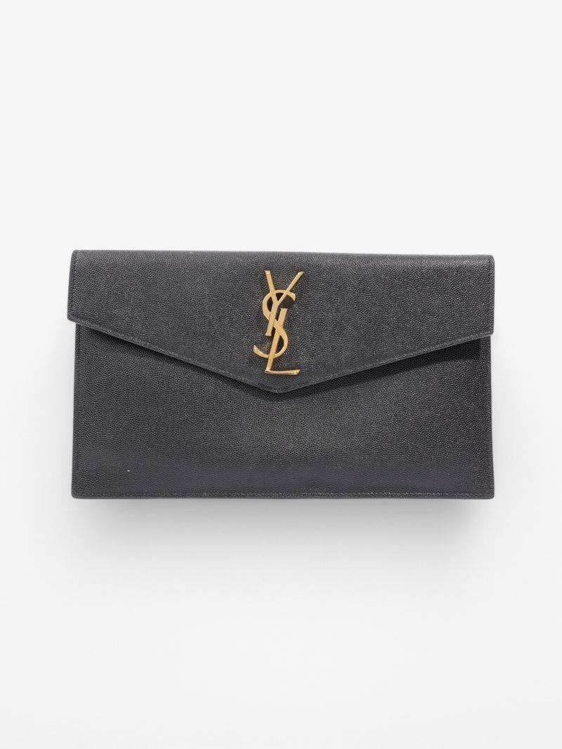  Saint Laurent Uptown Pouch Black Calfskin Leather