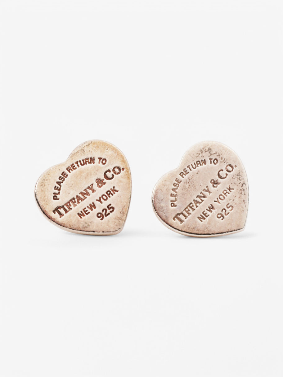 Tiffany and Co Heart Earrings Silver Silver Sterling Image 1