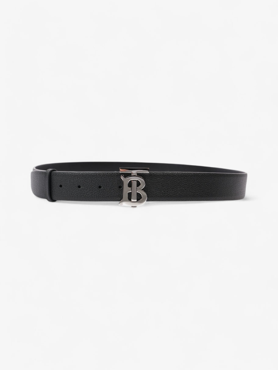 Burberry Logo Buckle Belt Black Leather 100cm 40