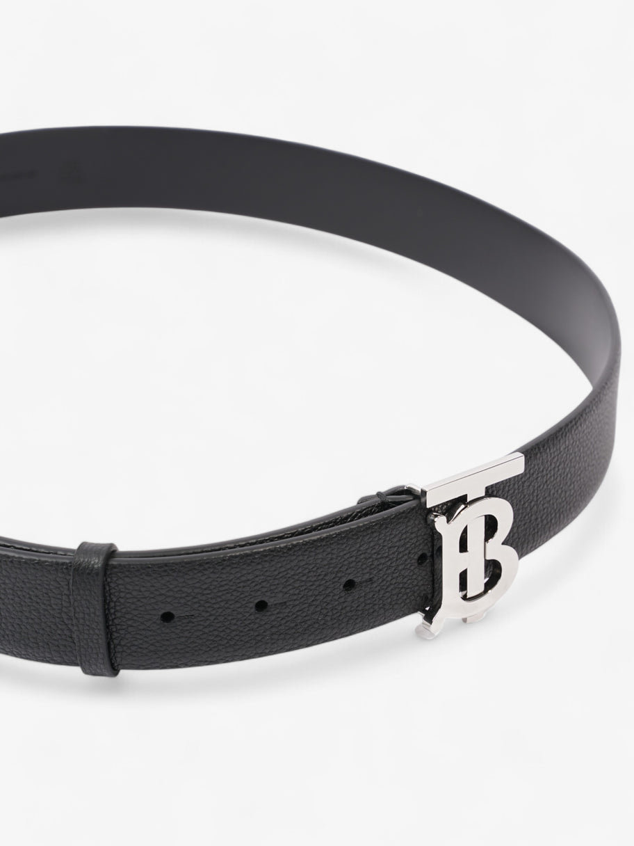 Burberry Logo Buckle Belt Black Leather 100cm 40