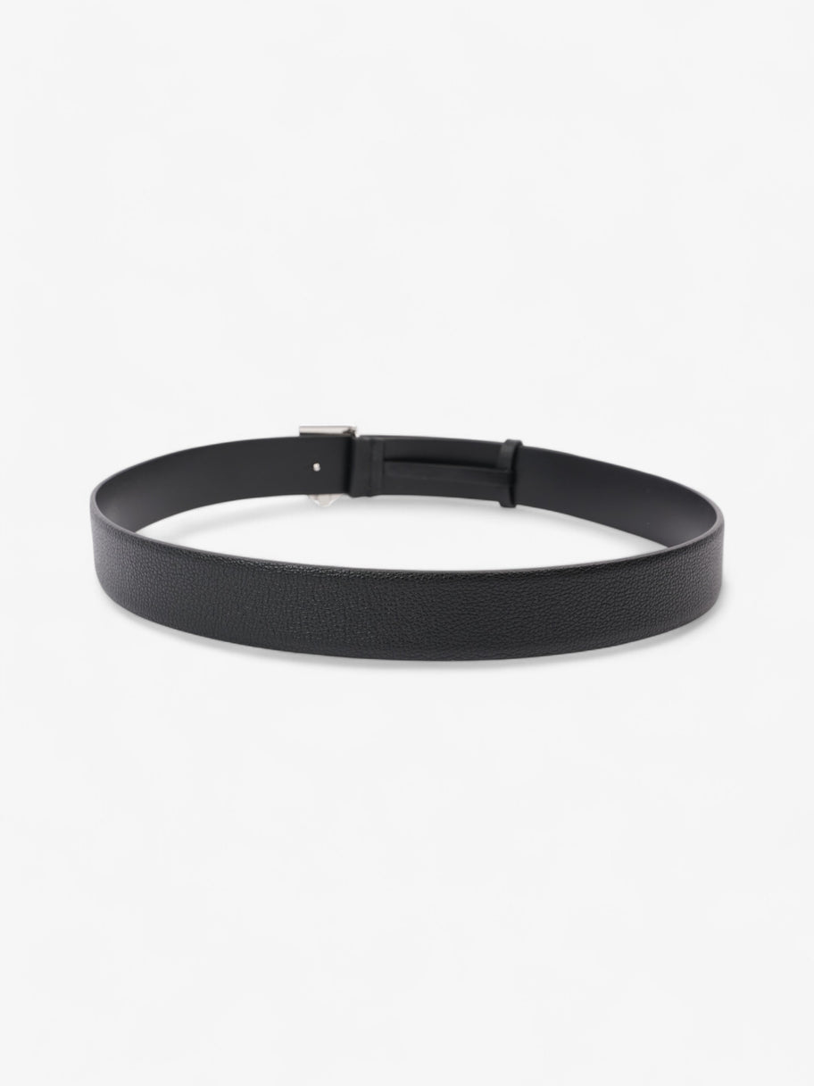 Burberry Logo Buckle Belt Black Leather 100cm 40
