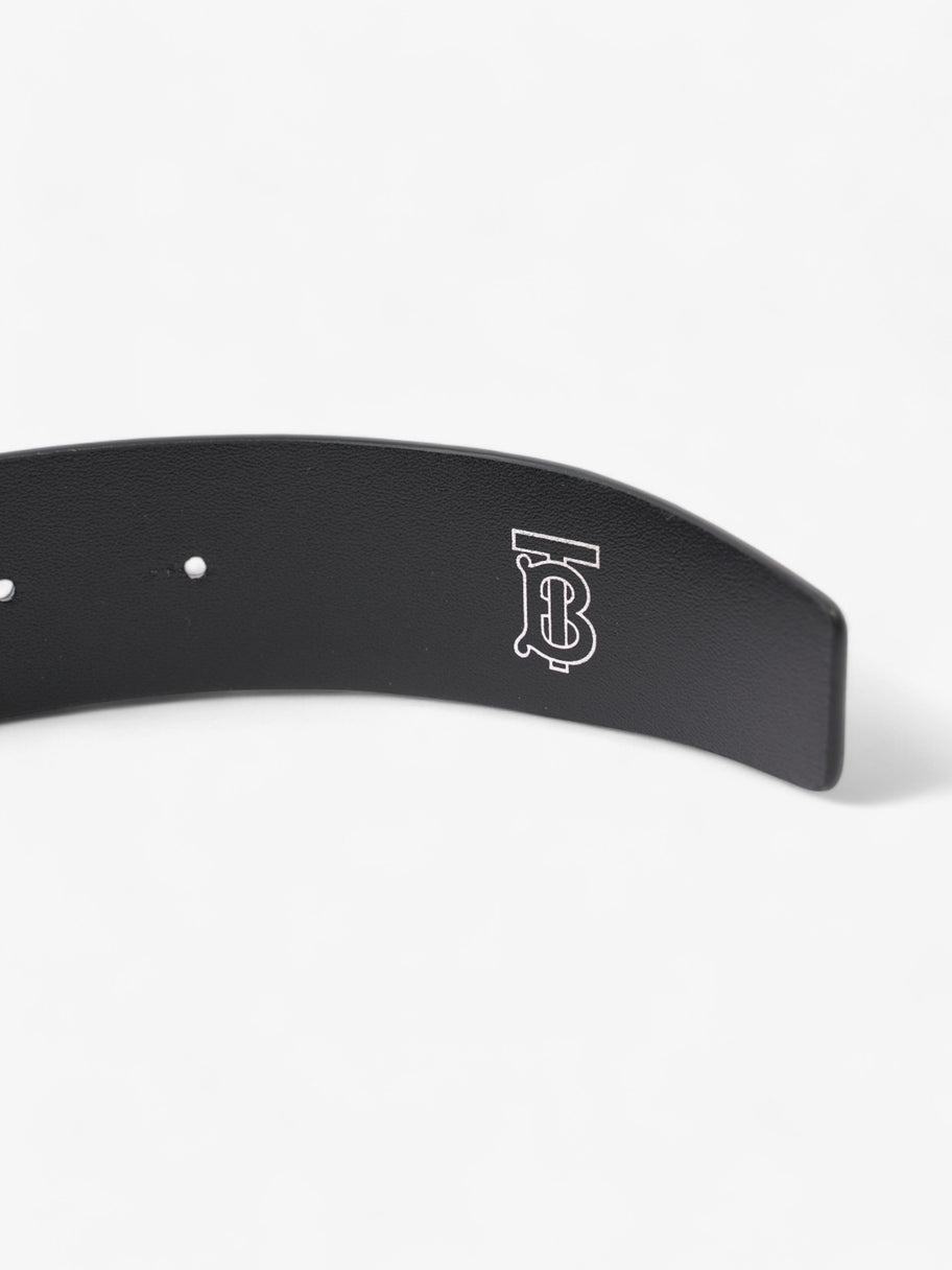 Burberry Logo Buckle Belt Black Leather 100cm 40