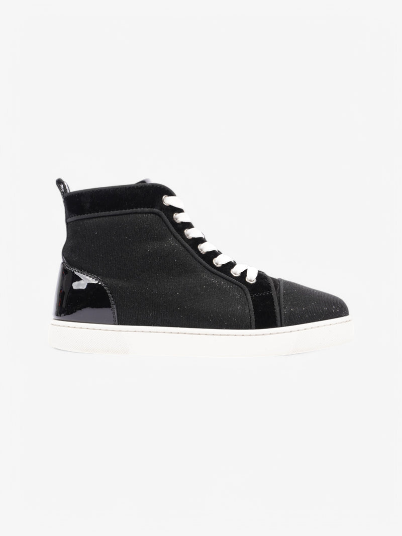  Christian Louboutin Louis Woman Flat Black Mesh EU 37.5 UK 4.5