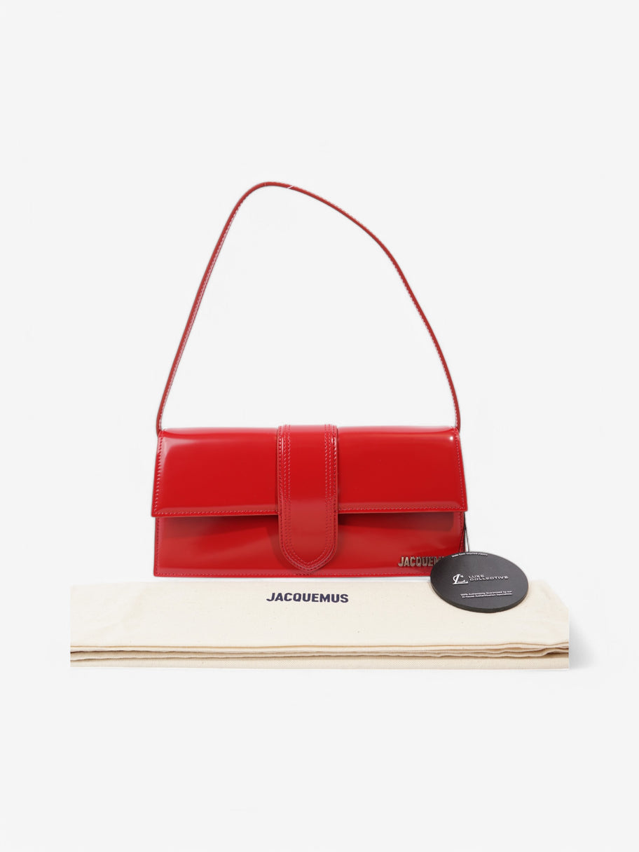 Jacquemus Le Bambino Long Red Patent Leather Image 10