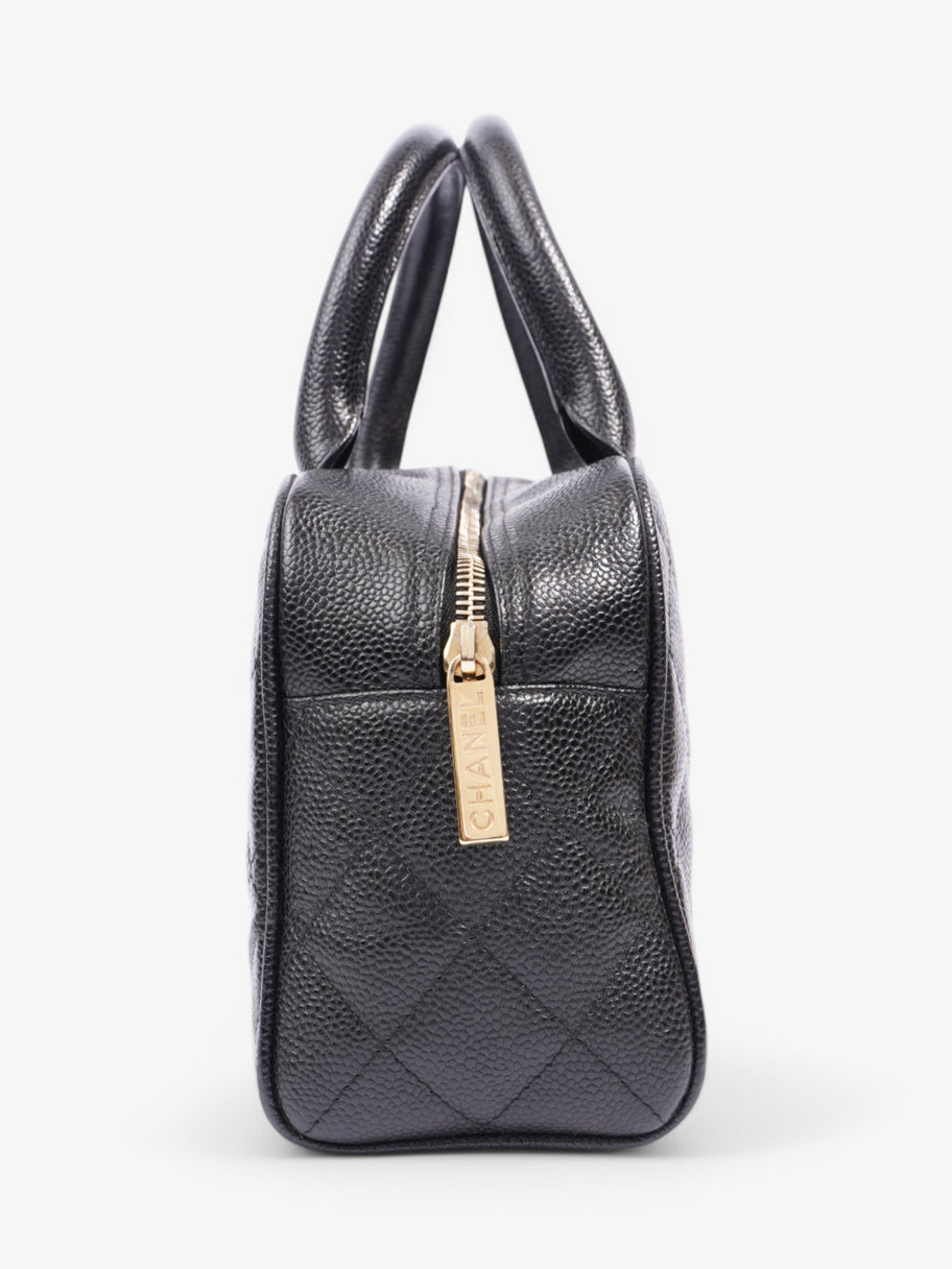 Chanel Top Handle Bag Black Caviar Leather 27cm, 15.5cm, 10 cm, drop 27.5 with handles Image 5