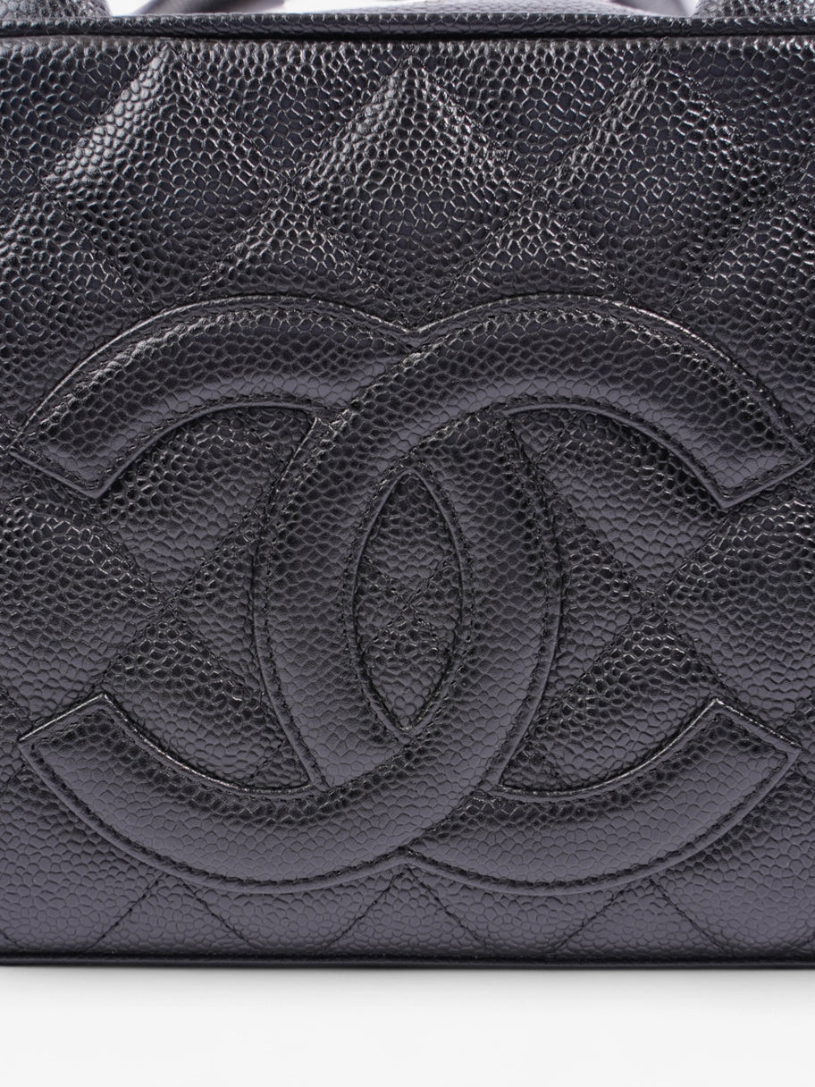 Chanel Top Handle Bag Black Caviar Leather 27cm, 15.5cm, 10 cm, drop 27.5 with handles Image 7
