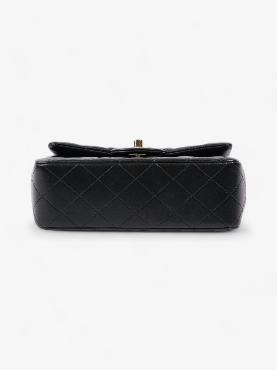 Chanel Rectangular Top Handle Bag Black Lambskin Leather Mini Image 6