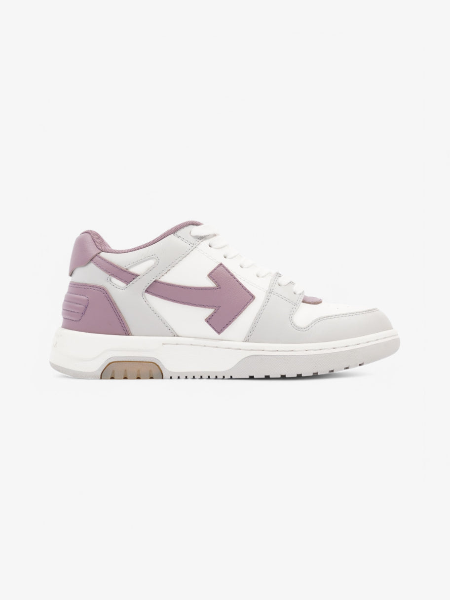 Off White Out Of Office Sneakers White  / Purple / Grey Leather EU 39 UK 6 Image 4