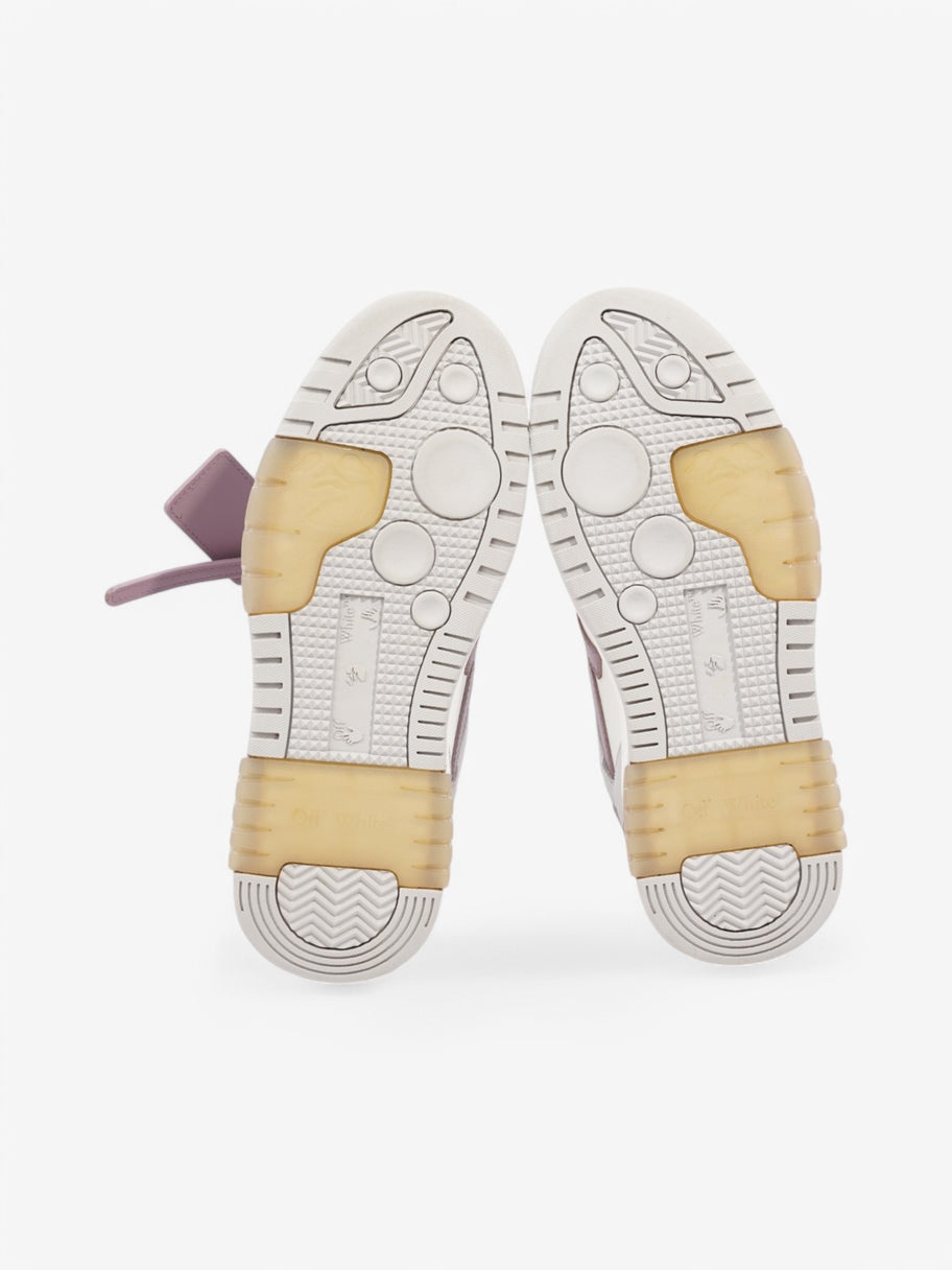 Off White Out Of Office Sneakers White  / Purple / Grey Leather EU 39 UK 6 Image 7