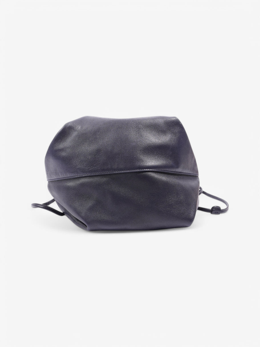 Saint Laurent Teddy Bucket Bag Navy / Silver Leather Image 6