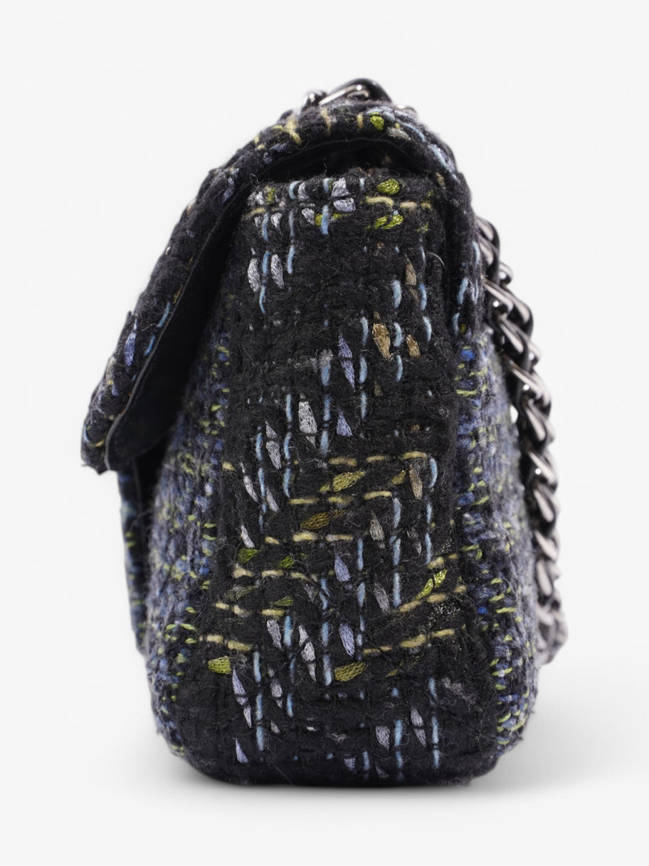 Chanel Fantasy Tweed Shoulder Bag Black / Blue / Green Tweed Image 3