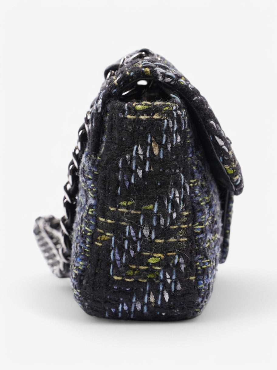 Chanel Fantasy Tweed Shoulder Bag Black / Blue / Green Tweed Image 5