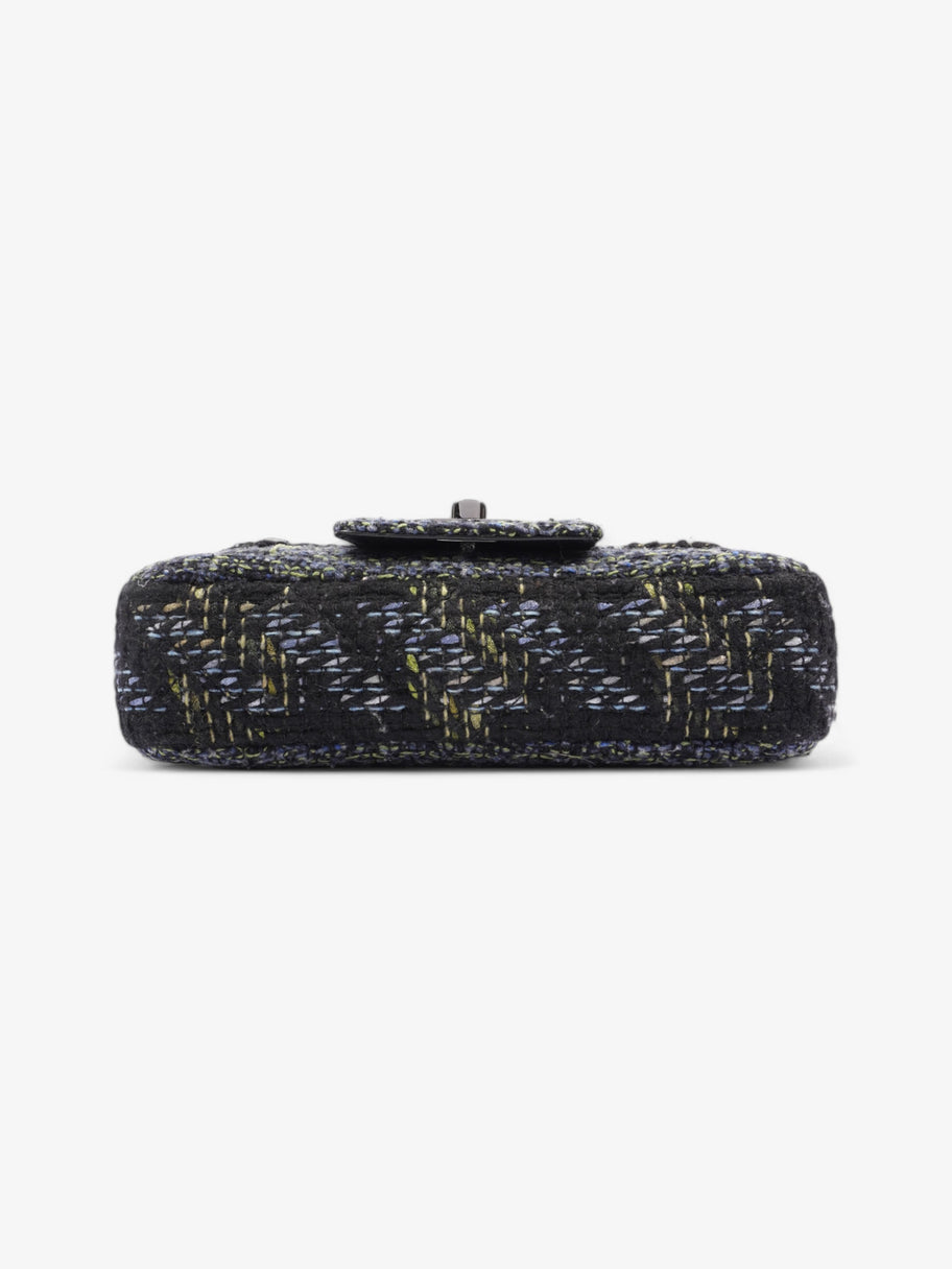 Chanel Fantasy Tweed Shoulder Bag Black / Blue / Green Tweed Image 6
