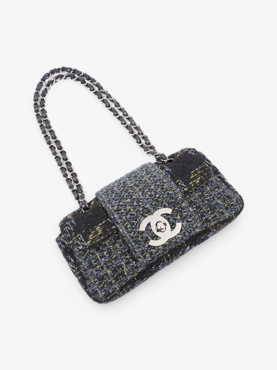 Chanel Fantasy Tweed Shoulder Bag Black / Blue / Green Tweed Image 7