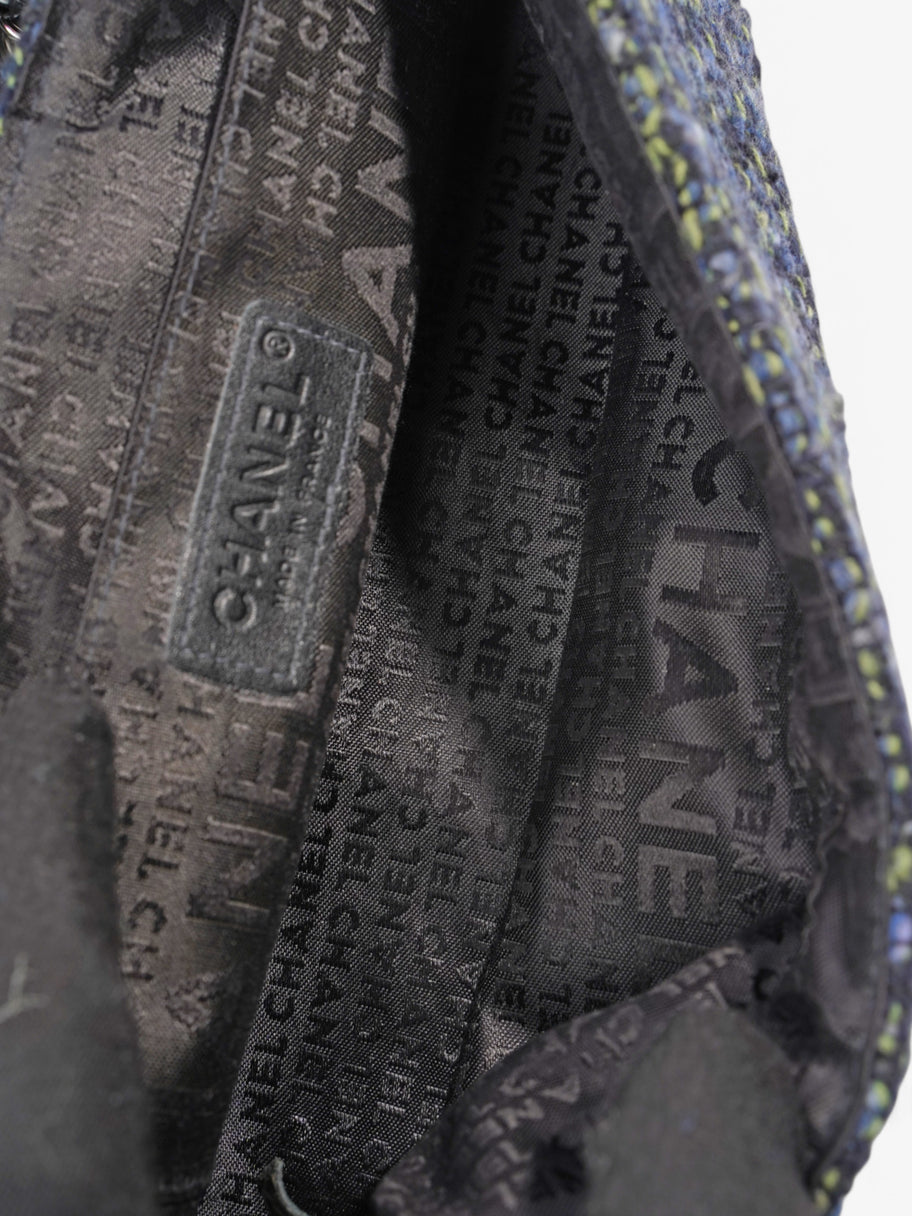 Chanel Fantasy Tweed Shoulder Bag Black / Blue / Green Tweed Image 8